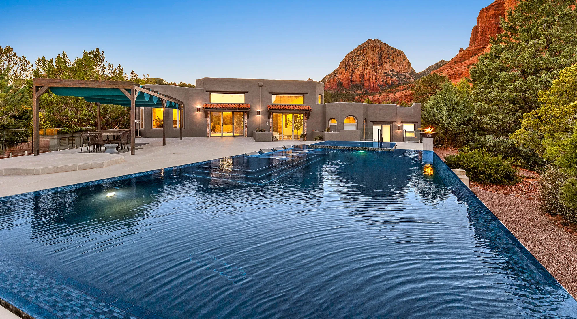 Beautiful pool with mountain views